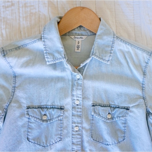 Aeropostale blue button-up - Picture 5 of 5